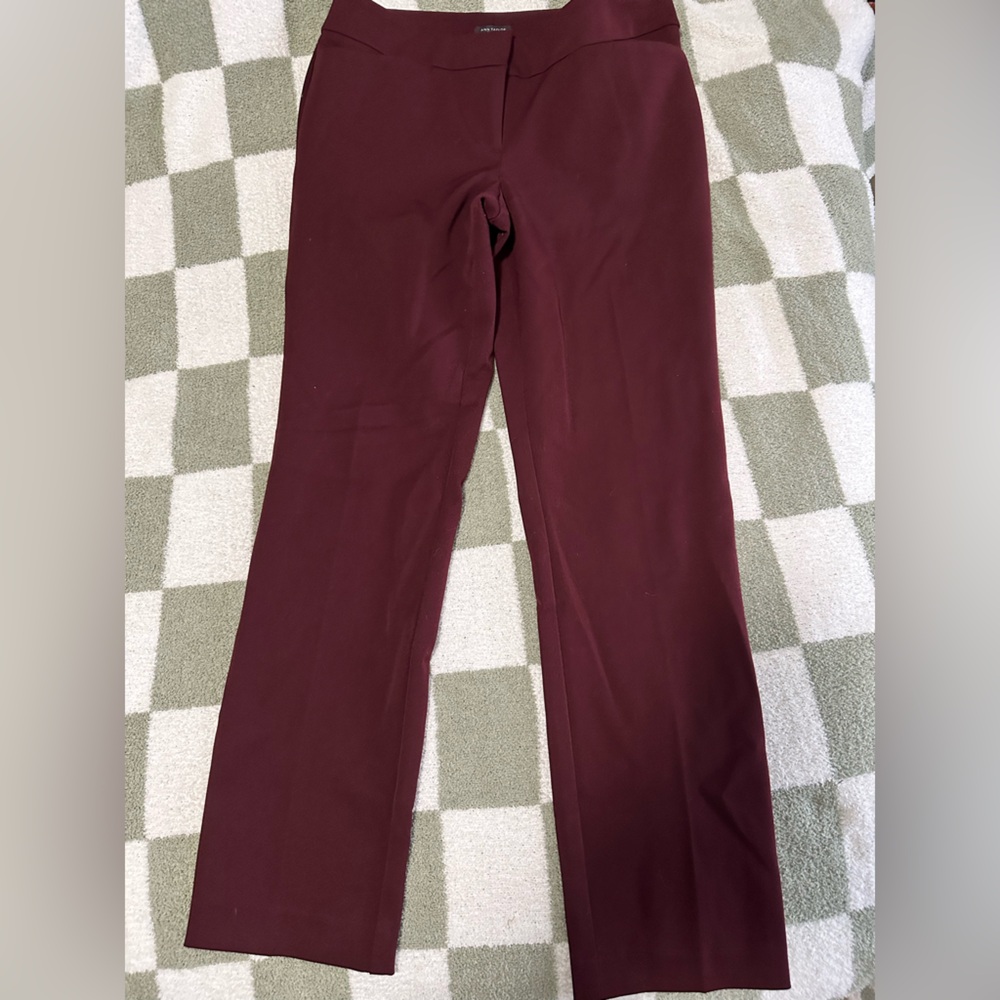 Maroon Ann Taylor work slacks